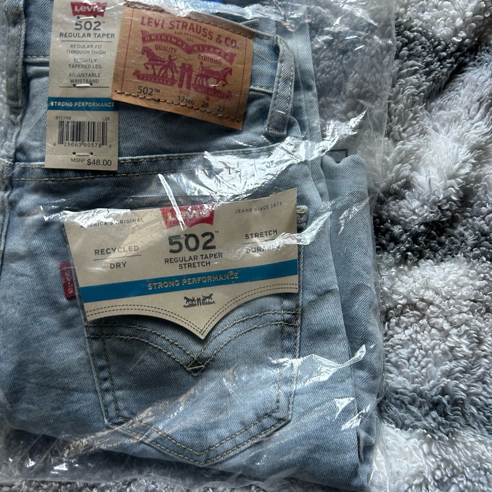 Levi's Boys 502 Regular Taper Jeans - Light Blue